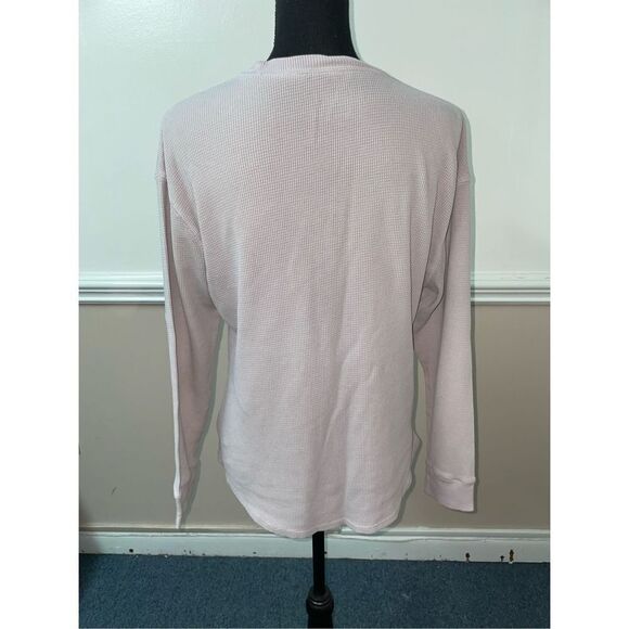 Time & Tru Waffle Weave Long Sleeve Tee- Large - Picture 2 of 4